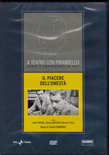 IL PIACRE DELL'ONESTA' DVD A TEATRO CON PIRANDELLO NUOVO SIGILLATO