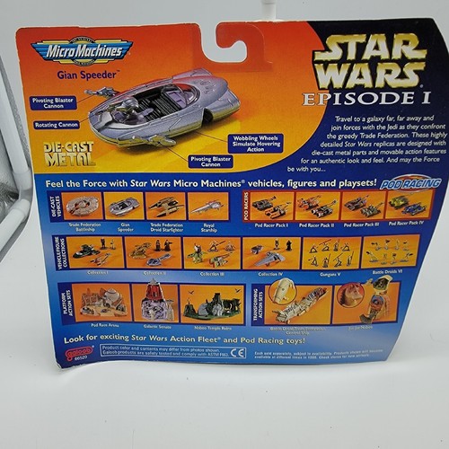 Star Wars Micro Machines GIAN SPEEDER Die-Cast Titanium Episode 1 - Picture 3 of 3