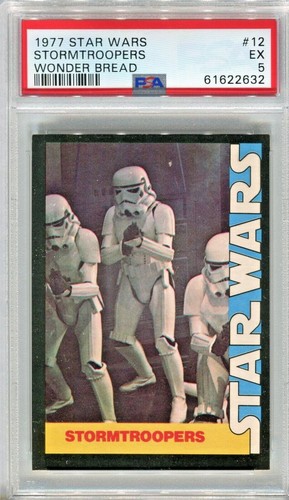 1977 Wonder Bread Star Wars #12 Stormtroopers — PSA 5