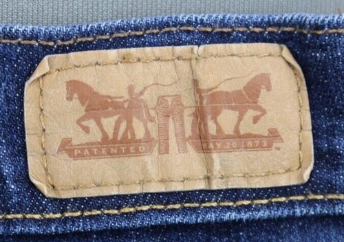 Levi's 505 Damenjeans gerades Bein mittlerer Bund mittlere Waschung Größe 12M (33 x 30) - Bild 8 von 8