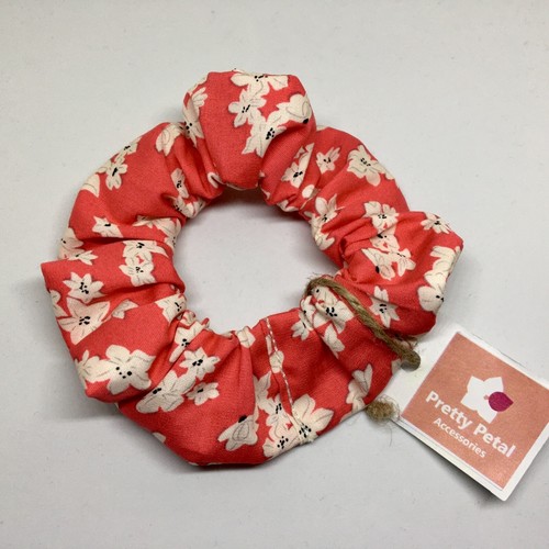 Handmade Leopard Print Black Velvet Pink Red Blue Yellow Floral Hair Scrunchies - Picture 45 of 52