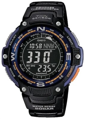 Versand aus Deutschland SGW1002BE Casio 20 ATM SGW100-2BE Kompass 48 mm OVP NEU 
