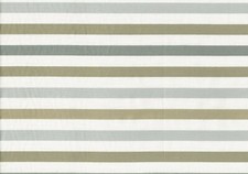 8 Yards Designer Fabric Ecru Gray Tan Striped Woven Upholstery