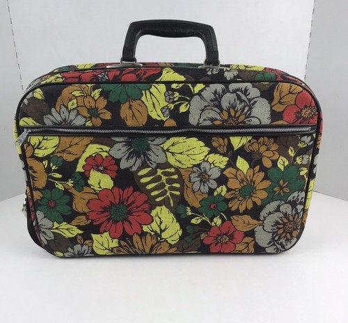 VINTAGE 70s-80s Autumn Colored Floral 