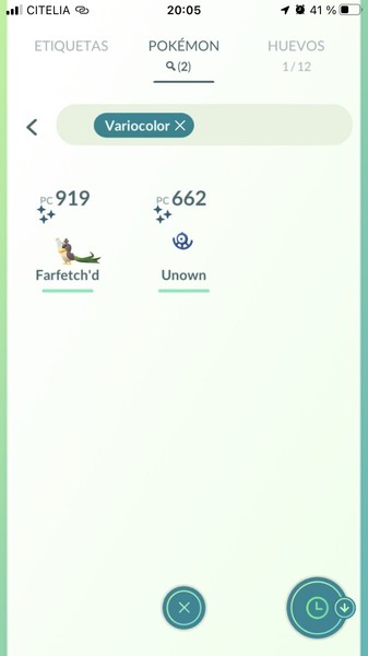 pokemon go shiny Unown “u”+ Shiny Galarian Farfech’d