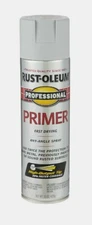 RUST-OLEUM Professional PRIMER 15 oz. Spray FLAT GRAY Fast-Drying 7582-838 NEW!!