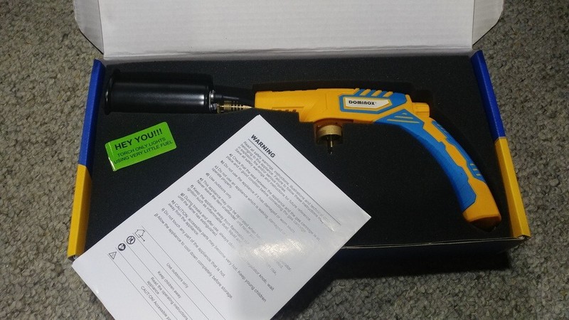 Dominox  Propane Cooking Torch, Searing Torch, Sous Vide, BBQ Yellow