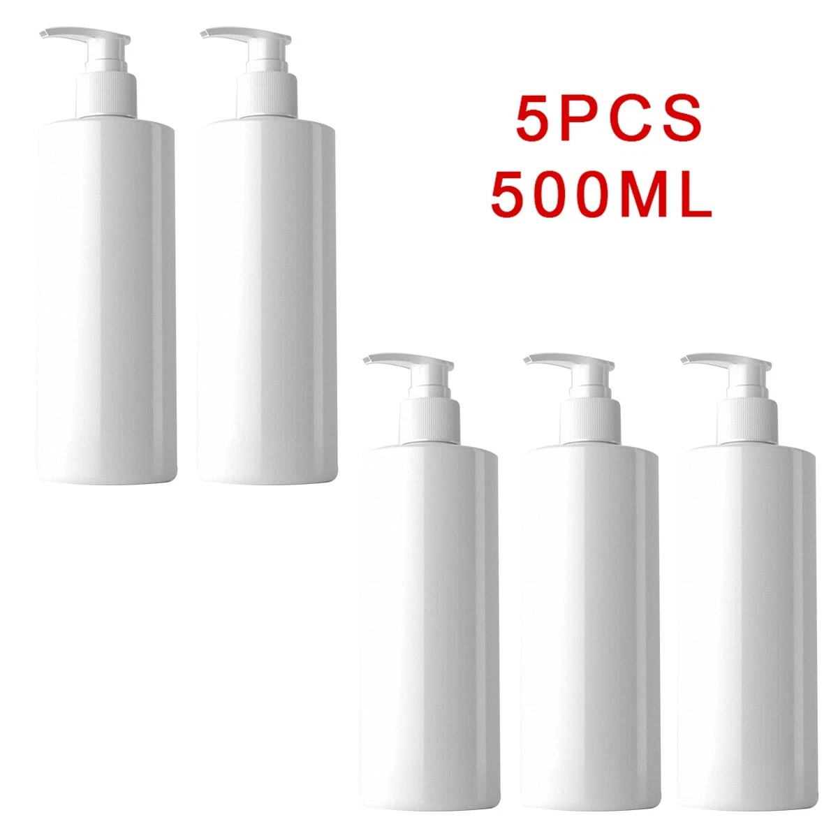 Pump sale shampoo bottles