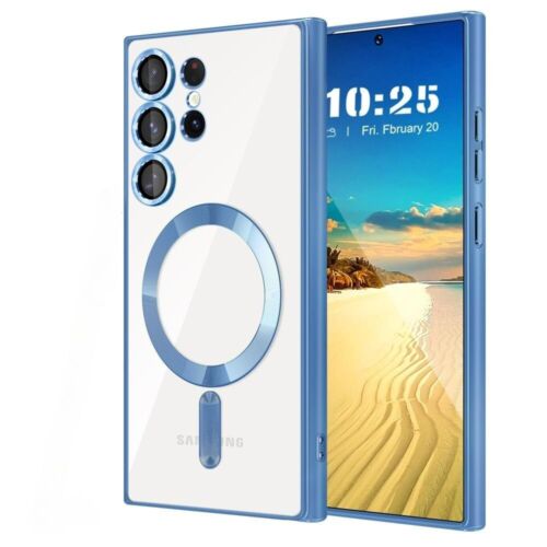Luxury Plating Magsafe Clear Case For Samsung Galaxy S25 Ultra S25+ Back Cover - Picture 3 of 22