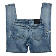 Levi's 721 Jeans Womens 26x30 Blue Denim Distressed High Rise Skinny Leg Outdoor