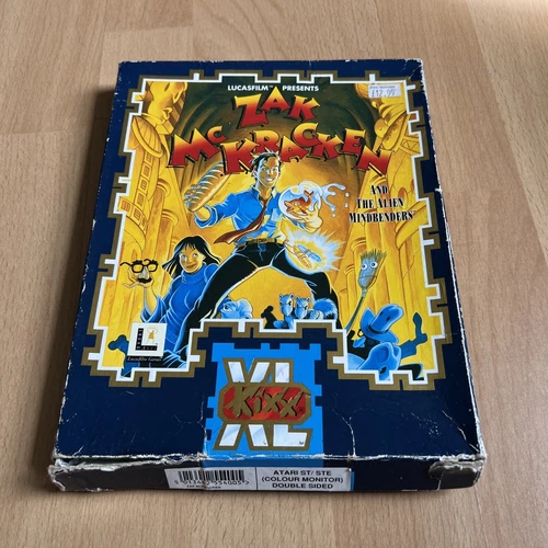 Incomplete Vintage Atari ST ZAK MCKRACKEN & The Alien Mindbenders Lucasfilm See