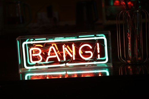 BANG! Acrylic Box Light Game Room Bar Club Cofftee Party Gift beer “12x5" B3