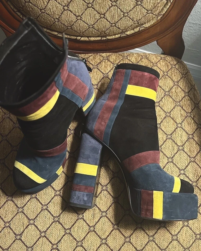 Pierre Hardy para mujer talla 38 EE. UU. 8. Botines de cuero negro hechos a mano en Italia, Foto 2 de 4