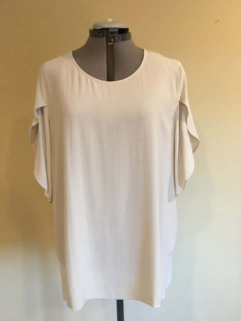 eileen fisher silk tulip sleeve top