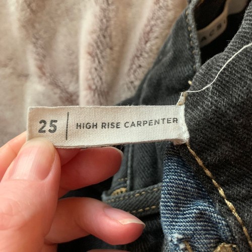 PacSun Two-Tone Cargo Skate Pants High Rise Carpenter Utility Jeans Size 25 - Picture 6 of 10