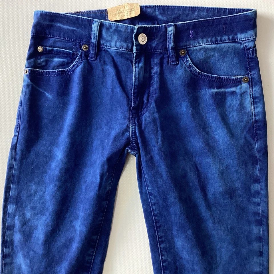 BNWT Ladies Ralph Lauren Skinny Low Rise Blue Jeans Size 8 W26 L34 (464C) - Image 2 of 4