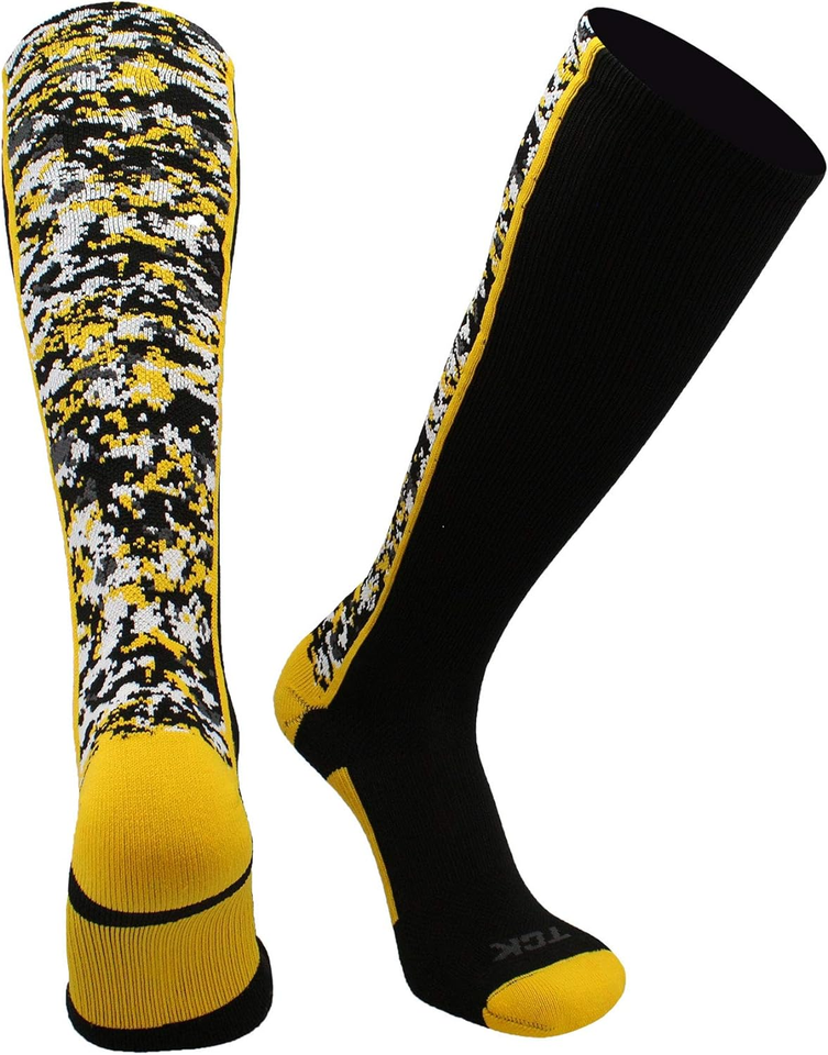 TCK Digital Camo Baseball Socks for Youth, Boys, and Men over the