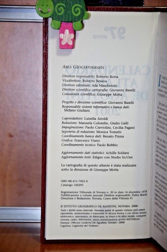 "ATLASKALENDER DER AGOSTINI" 1.Ausgabe Geographisches Institut De Agostini - Bild 32 von 37