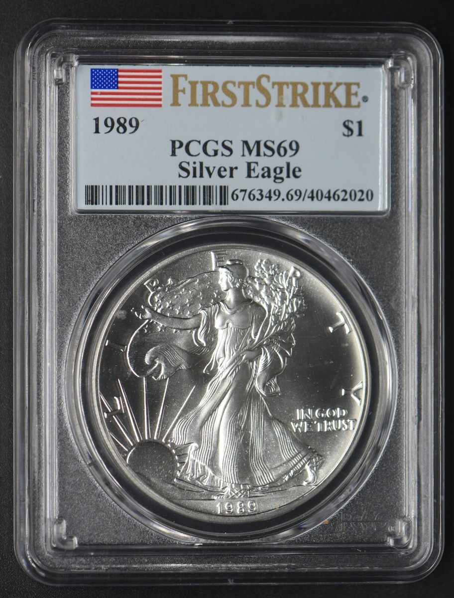 シルバーイーグル銀貨   MS69  PCGS Yahoo!オークション -「イーグル 銀貨 ms69」の落札相場・落札価格