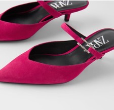 kitten heel mules zara