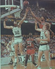 LARRY BIRD KEVIN McHALE  DR J 8X10 PHOTO BOSTON CELTICS BASKETBALL NBA 76ers