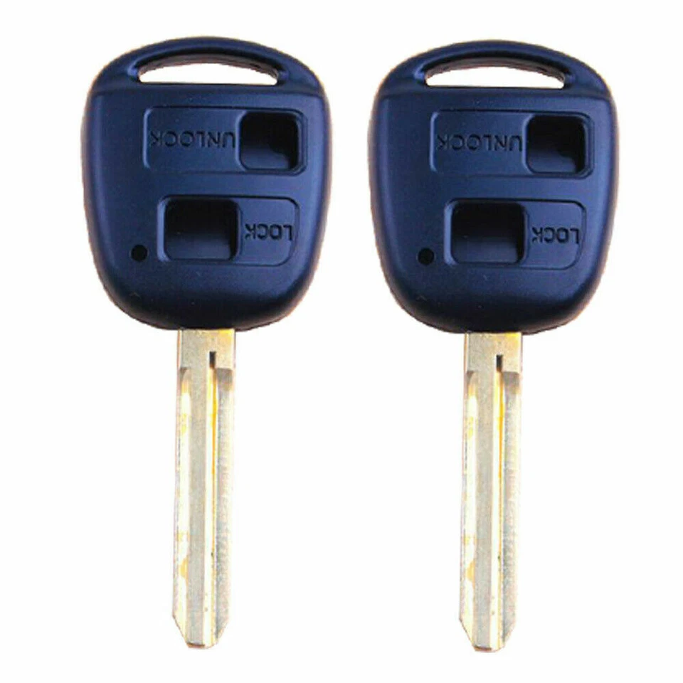 10PCS Car Remote Key Shell fit for Toyota Prado RAV4 Uncut Blade Key Cover 2BT Foto 2 de 4