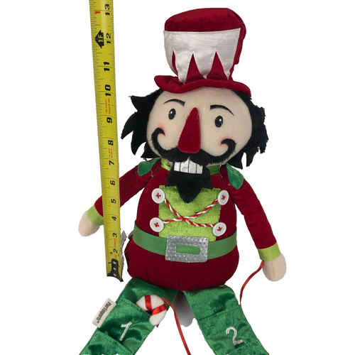 Pier 1 Imports Nutcracker Advent Calendar 41” Christmas Plush Shelf Sitter New - Picture 3 of 8