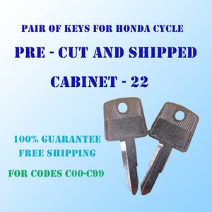 c00-c99. 2 keys for honda motorcycle locks.cut to code