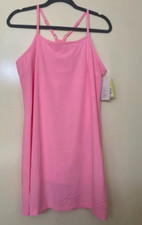 All In Motion Womens Pink Sleeveless Racerback Tennis Dress XXL NEW