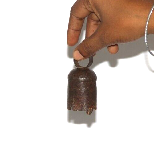 Antique Iron Rural Cow Animals Bell Original Old Hand Crafted - 16679 - Picture 7 of 8