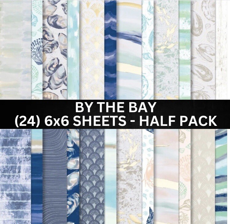 Stampin Up BY THE BAY Designer Series Paper Beach Half Pack (24
