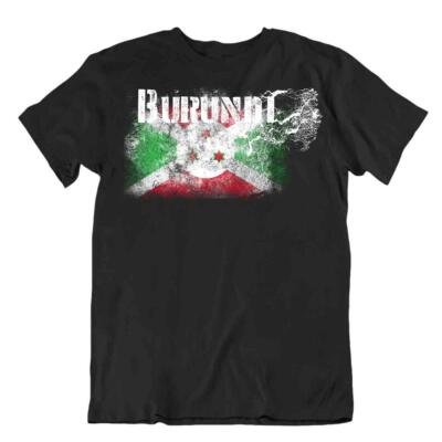 Burundi Flagge T-Shirt Souvenir De Voyage Bluse Mode Burundi Flagge Tshirt