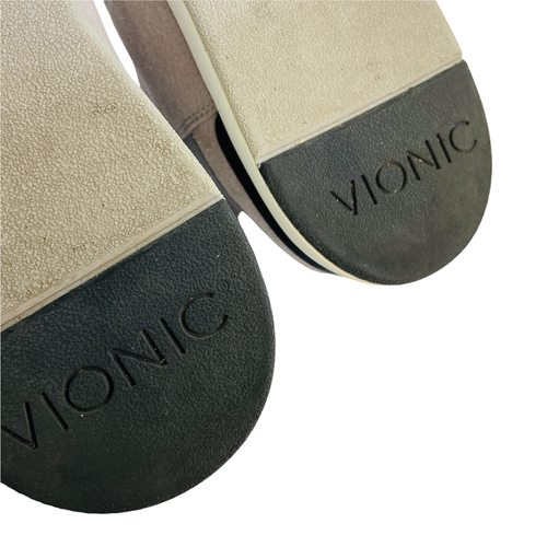 VIONIC Cece Light Grey Ankle Bootie Women's Leather Size 10 Style 10010029 | eBay