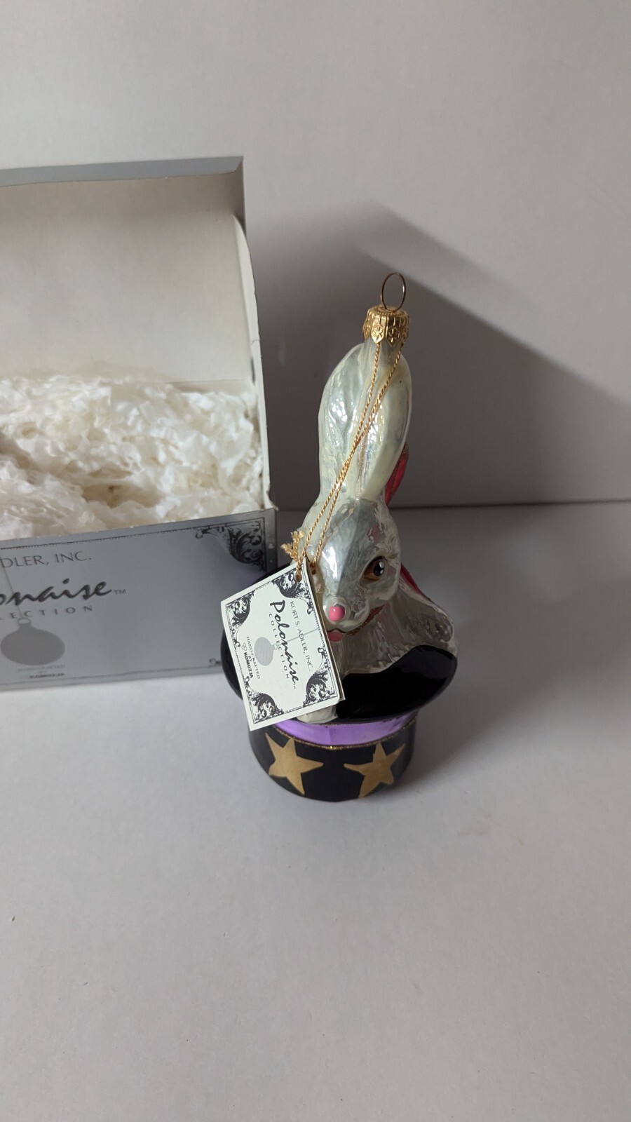 Kurt S Adler Hand Blown Magician Hat Christmas Tree Ornament Polonaise Collection