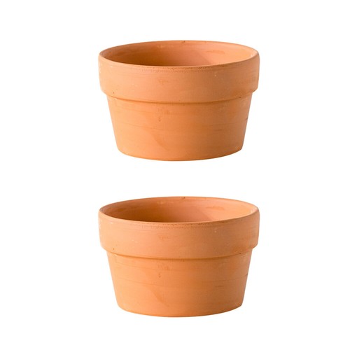 2 Pcs Succulent Terracotta Flower Pot Airplants Household Indoor Pots