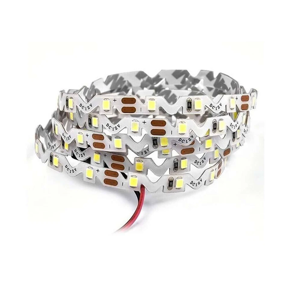 STRISCIA LED SMD CURVABILE STRIP 60 LED PIEGHEVOLE A S DA 5 MT 12V LUCE BIANCA - Immagine 3 di 4