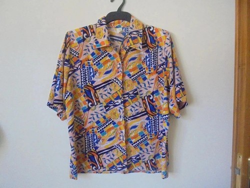 Chemisier Wantit Floral Taille L - Multicouleur, Polyester Infroissable, Manches Longues