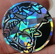 OFFICIAL POKEMON TCG PLASTIC HOLOFOIL MEGA SHARPEDO COIN