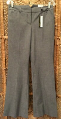 Express Design Studio Editor Womens Pants Size 4 Gray Flare Leg Luxury Stretch