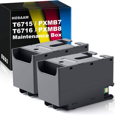 T6715 T6716 Ink Maintenance Box for Workforce WF-3820 WF-4830 WF-4730 WF-4740...