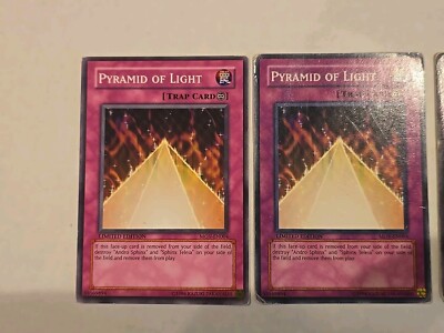 Yugioh - Pyramid of Light MOV-EN004 Common Promo 3x - Damaged, MP, LP | eBay