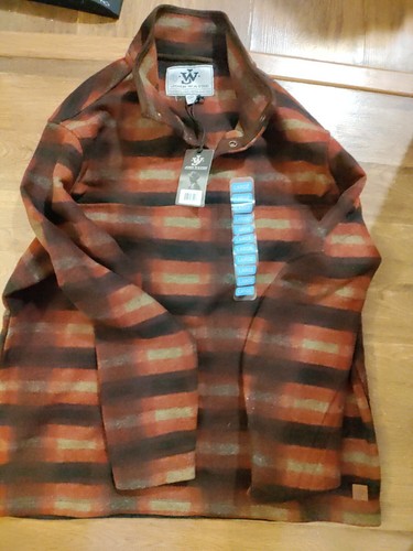 Green Plaid M John Wayne Wooly Fleece Pullover