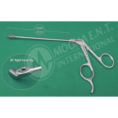 Medium Punch Angled Tip Forceps 45° Right Curve Tip Arthroscopy Surgery Forceps