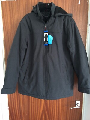 Wetterfester Stretch Tech Mantel Herren Größe L. Anthrazit Neu Mit Etikett