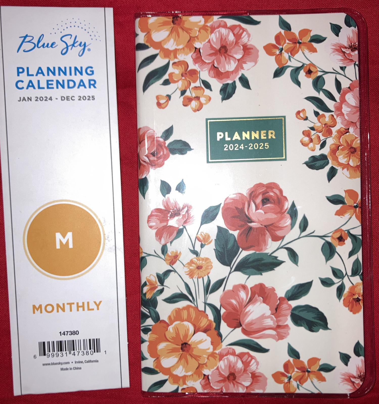 2024-2025 Blue Sky Jessica 3.63" x 6.13" Monthly Planner, Multicolor  (147380) - Southern Collective Spirit Company