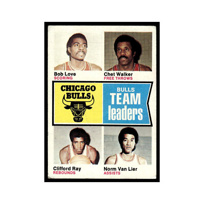 Bob Love Chet Walker Clifford Ray Norm Van Lier 1974 Topps (Damaged) #84 Poor