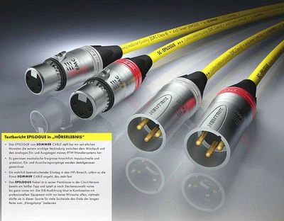 SOMMER CABLE EPB1-0200 Verano Epílogo Referencia QuadCore XLR-EMC Cable 2x2m Balanced Cable