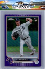 2022 Topps Chrome Update #USC13 Joey Wentz Purple Refractor