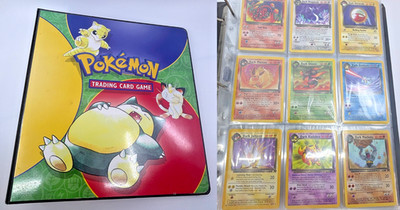 Pokemon Cards - Complete Uncommon & Common Team Rocket Set + Folder - NM