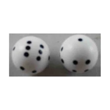 Koplow Round Dice White (2) New